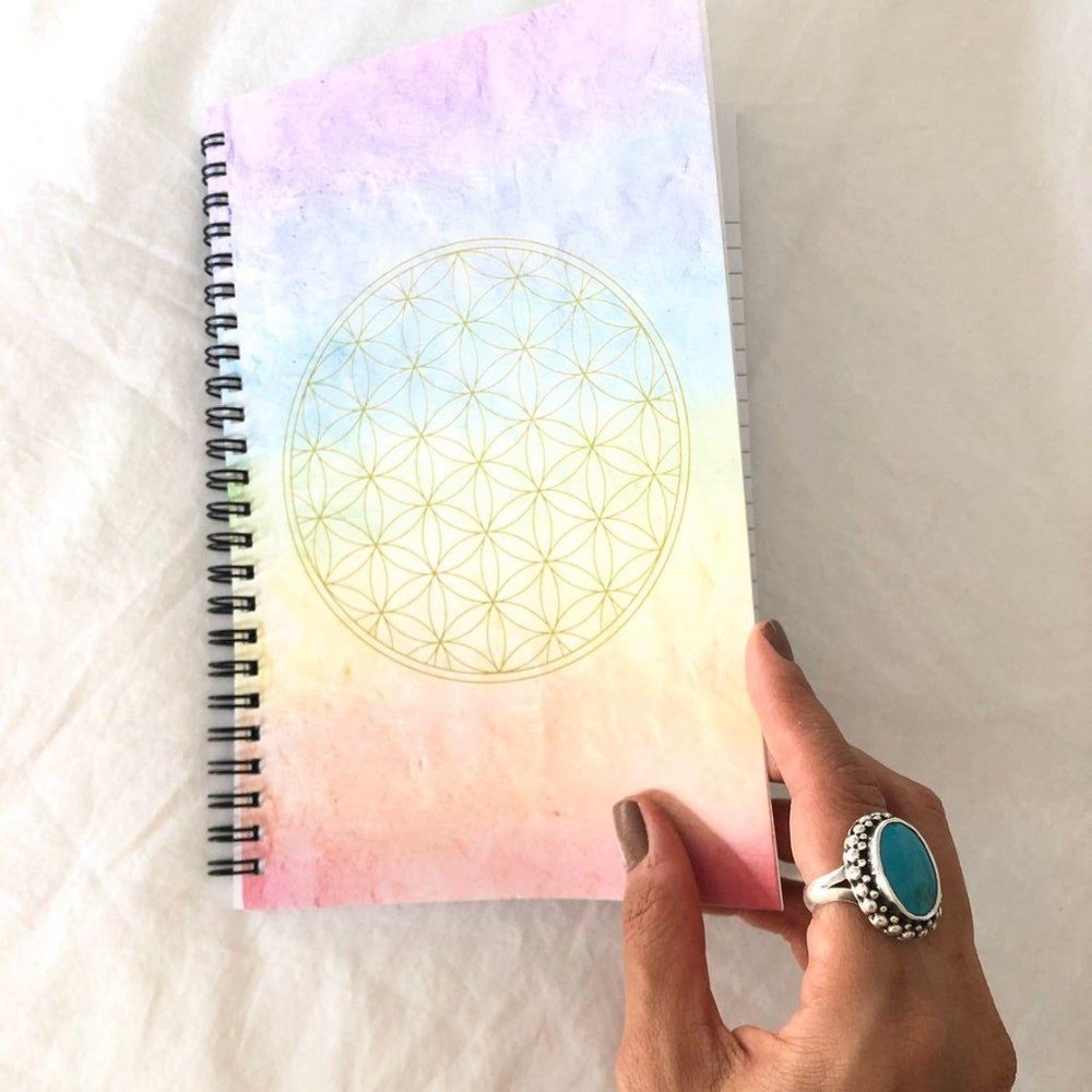 Flower of Life Gold Rainbow Journal - Picture 4 of 7